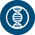 blue heron biotech vector icon